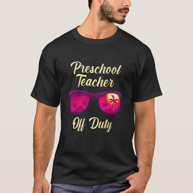 Preschool kindergarten educator off duty teacher   T-Shirt (Vorderseite)