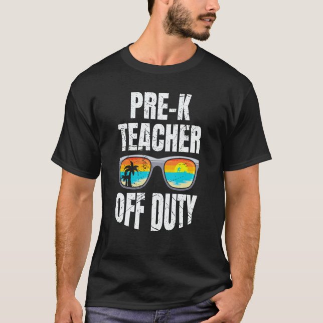 Preschool kindergarten educator off duty teacher   T-Shirt (Vorderseite)