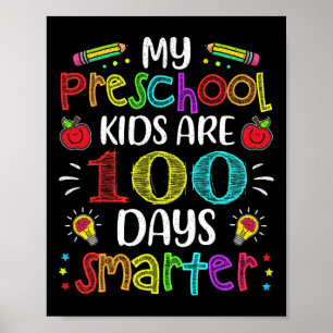 Preschool-Lehrer 100 Tage klüger 100. Poster