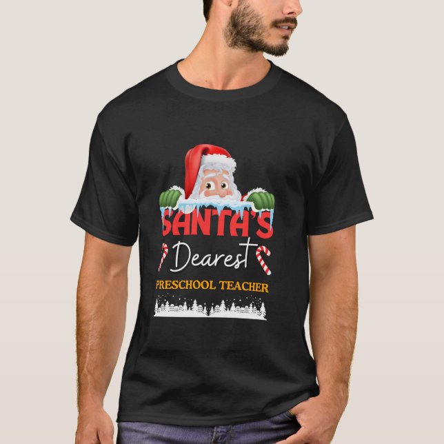 Preschool Lehrer Weihnachtsjob Beruf SA T-Shirt (Vorderseite)