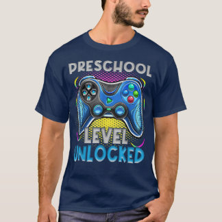 Preschool Level Unlocked Video Games Kids Back To T-Shirt