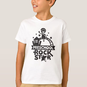 Preschool Rock Star Niedlich Kids Illustration T-Shirt