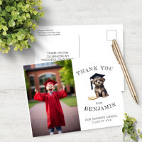 Preschool Scruffy Welpe Danke Post Card