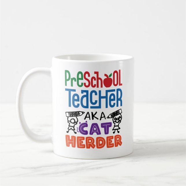 Preschool Teacher alias Cat Herder Kaffeetasse (Links)