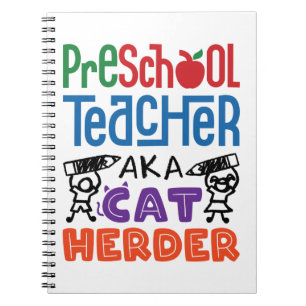 Preschool Teacher alias Cat Herder Notizblock