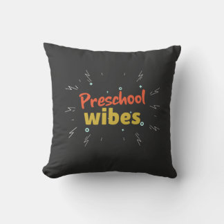 Preschool Teacher ,back to school  T-Shirt Throw P Kissen