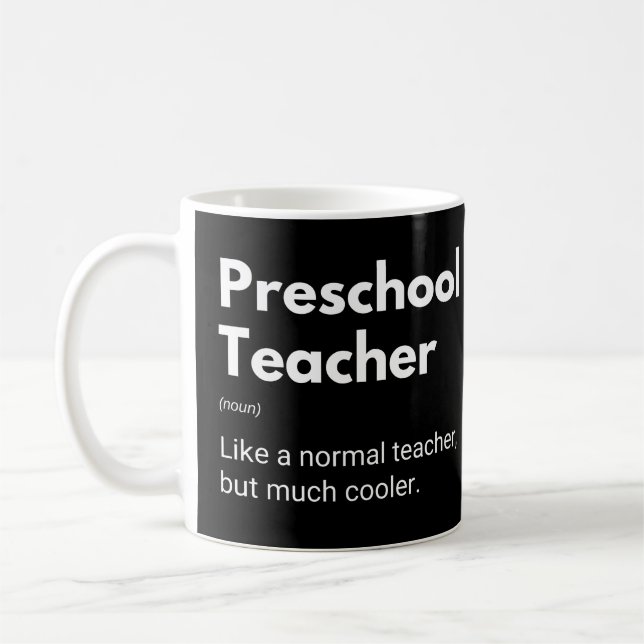 Preschool Teacher Funny Educator Definition Kaffeetasse (Links)