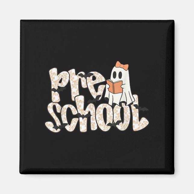Preschool Teacher Halloween Ghost Teacher Reading  Magnet (Vorne)