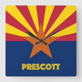 Prescott Arizona Quadratische Wanduhr