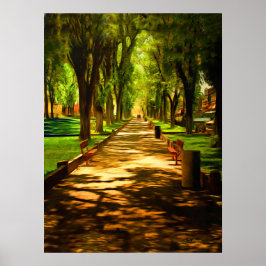 Prescott Courthouse (Plaza Spaziergang) Poster