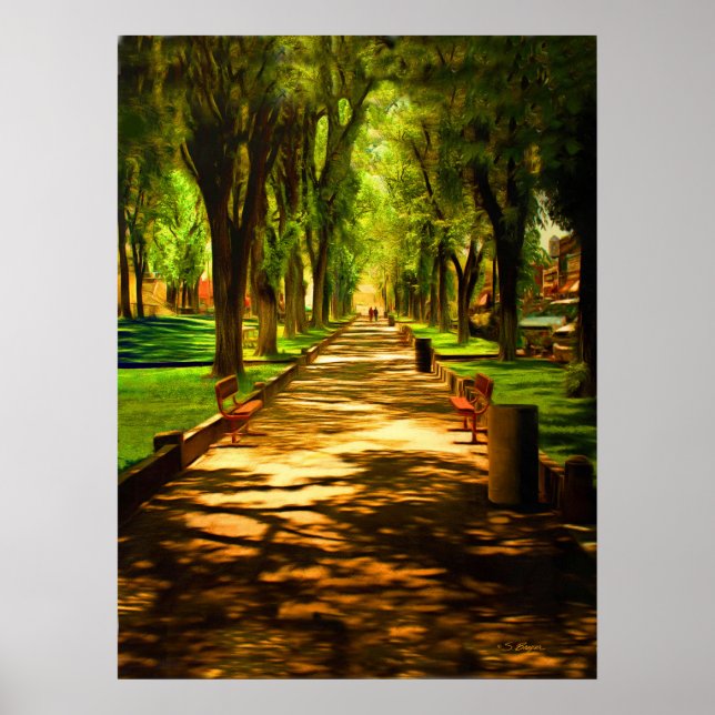 Prescott Courthouse (Plaza Spaziergang) Poster (Vorne)