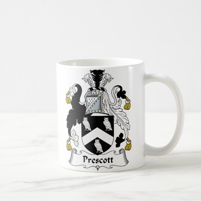 Prescott-Familienwappen Kaffeetasse (Rechts)
