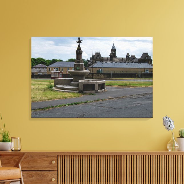 Prescott Fountain, Halifax Leinwanddruck (Insitu (Wohnzimmer))