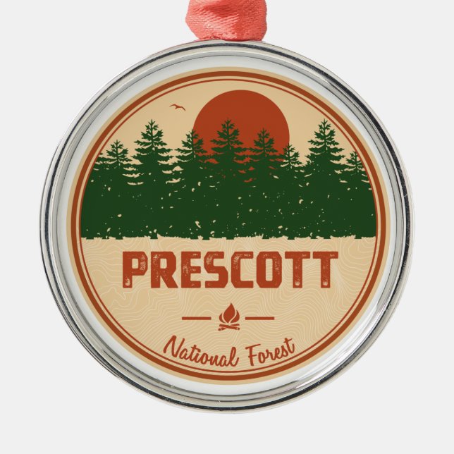 Prescott National Forest Ornament Aus Metall (Vorne)