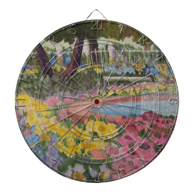 Prescott Park Garden Poppies Portsmouth NH Dartscheibe (vorne)