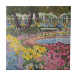 Prescott Park Garden Poppies Portsmouth NH Fliese