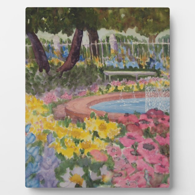 Prescott Park Garden Poppies Portsmouth NH Fotoplatte (Vorderseite)