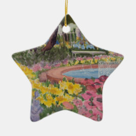 Prescott Park Garden Poppies Portsmouth NH Keramik Ornament