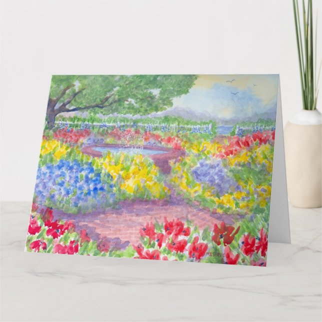 Prescott Park Garden Portsmouth NH Karte (Vorderseite)