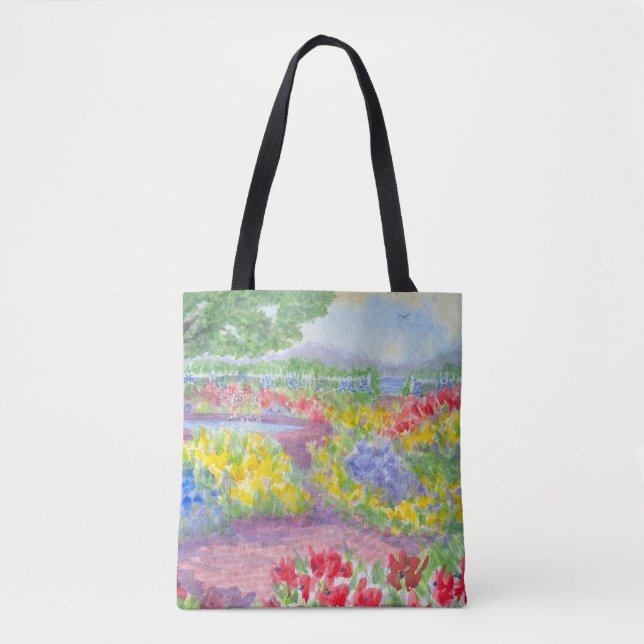 Prescott Park Garden Portsmouth NH Tote Bag (Vorderseite)
