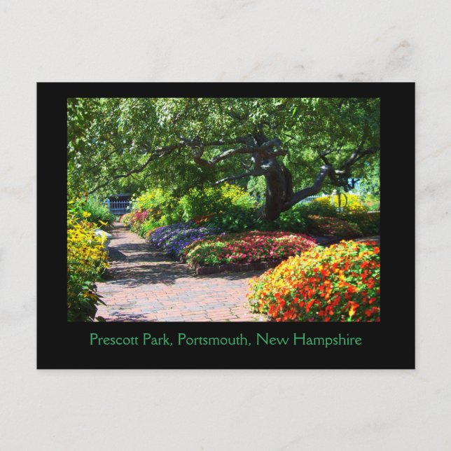 Prescott Park Gardens, Portsmouth, NH Postcard Postkarte (Vorderseite)