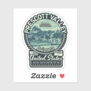 PRESCOTT VALLEY ARIZONA - PRESCOTT NATIONALER WALD AUFKLEBER