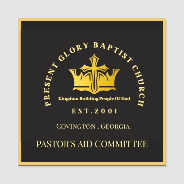 Present Glory Name Tags Namensschild (Vorderseite)