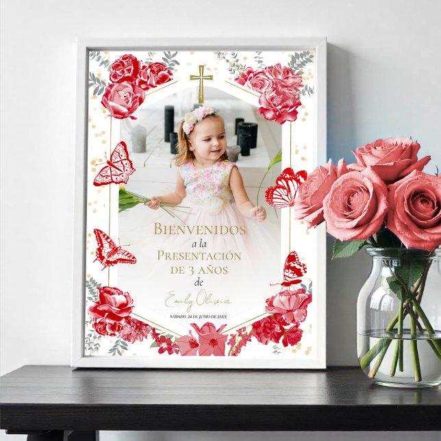 Presentación 3 años Foto Begrüßung Signatur Butter Poster (Von Creator hochgeladen)