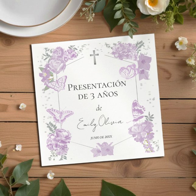 Presentación de 3 años Napkins Butterflys Serviette (Von Creator hochgeladen)