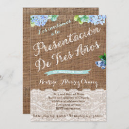 Presentación de Tres Años de niño Einladung