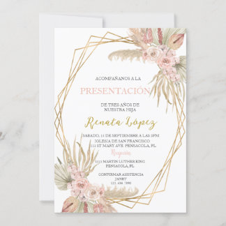 Presentacion de tres anos einladung