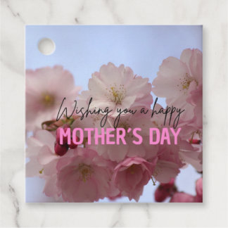 Presentetikett att sätta på paket eller blombukett geschenkanhänger