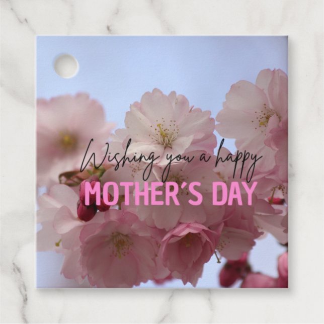 Presentetikett att sätta på paket eller blombukett geschenkanhänger (Vorderseite)