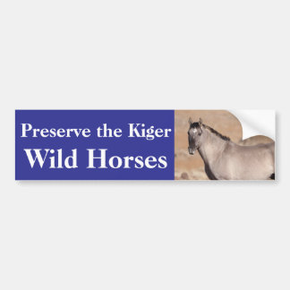 Preserve the Kiger Wild Horses Bumper Sticker Autoaufkleber