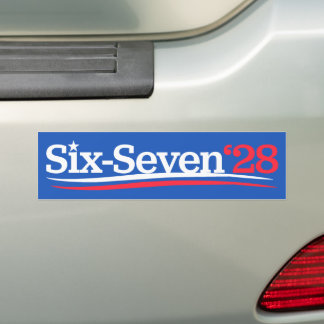 President 67 Vote Six-Seven 2028 Funny Autoaufkleber