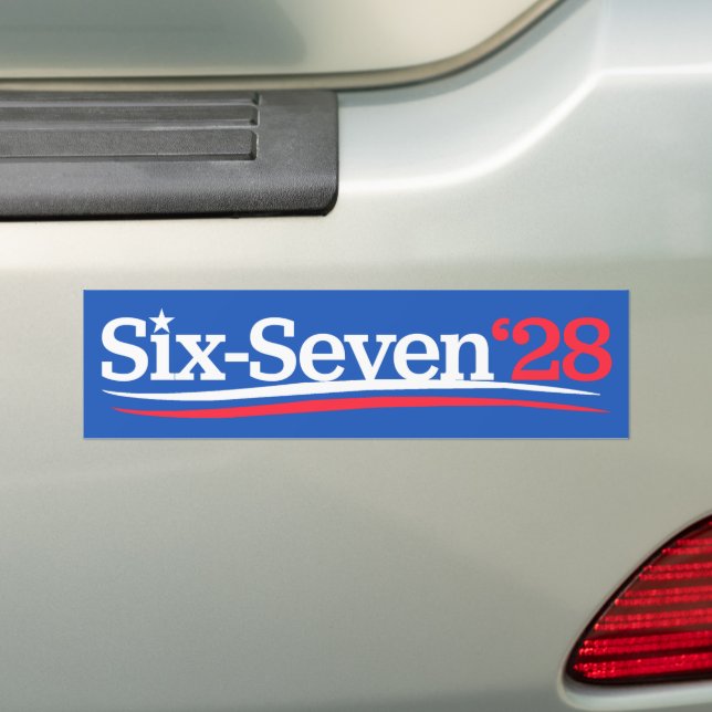 President 67 Vote Six-Seven 2028 Funny Autoaufkleber (Auf Auto)