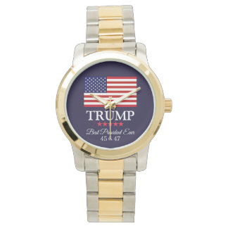PRESIDENT DONALD TRUMP BEST PRESIDENT EVER MEN'S ARMBANDUHR