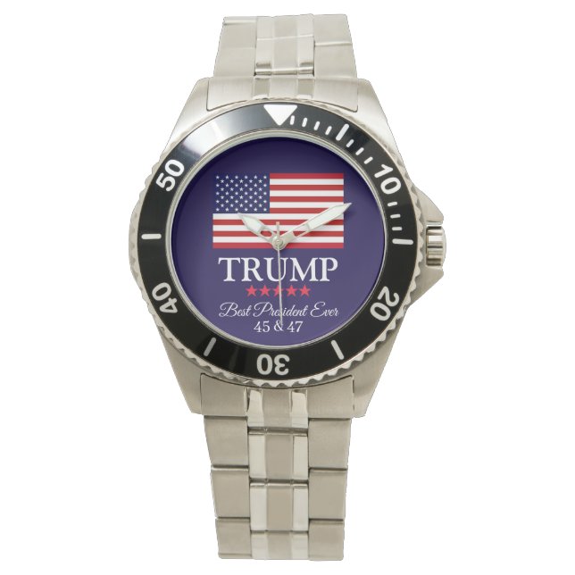 PRESIDENT DONALD TRUMP BEST PRESIDENT EVER WATCH ARMBANDUHR (Vorderseite)