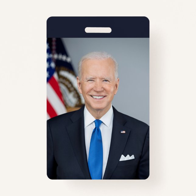 President Joe Biden White House Portrait   Badge Ausweis (Vorderseite)