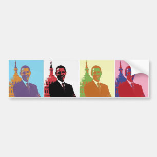 President Obama Pop Art Autoaufkleber