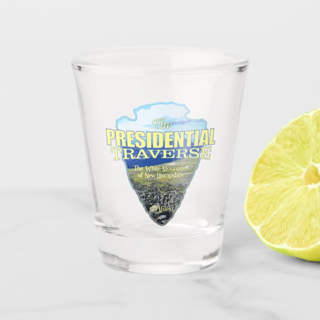 Presidential Traverse (arrowhead) Schnapsglas (Vorderseite)