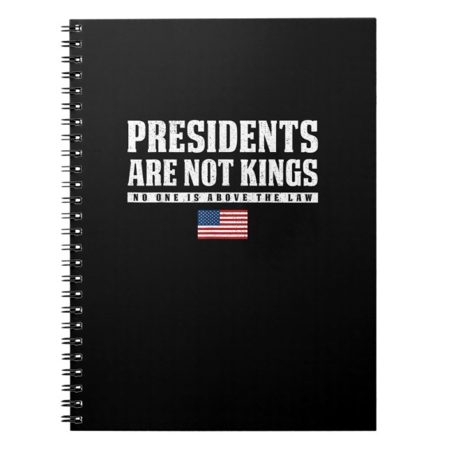 Presidents Are Not Kings USA Flag No Kings In Amer Notizblock (Vorderseite)