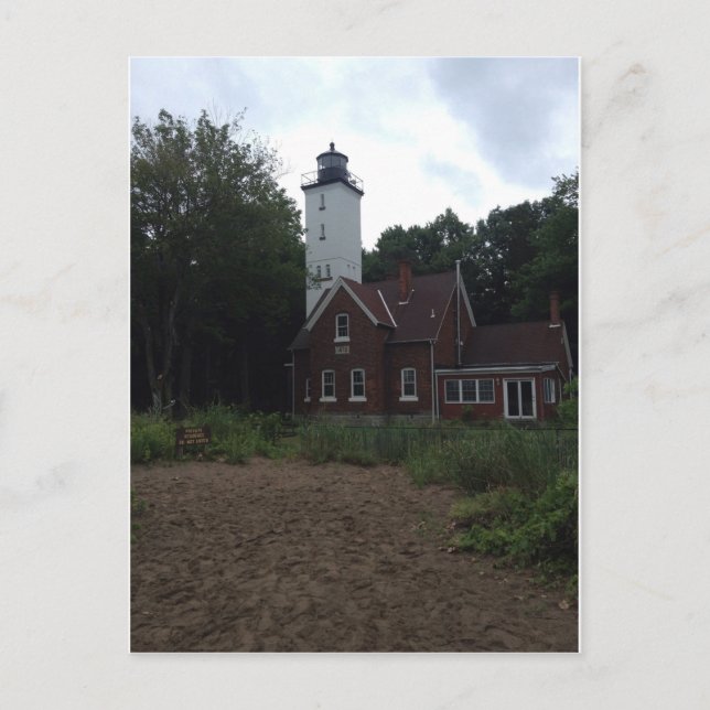 Presque Isle Lighthouse Postkarte (Vorderseite)