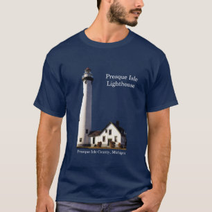Presque Isle Lighthouse Shirt dunkel