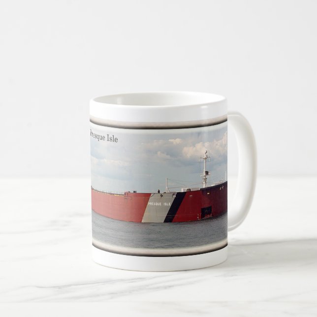 Presque Isle mit Streifen-Tasse Tasse (VorderseiteRechts)