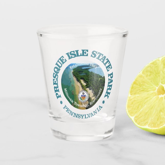 Presque Isle SP Schnapsglas (Vorderseite)