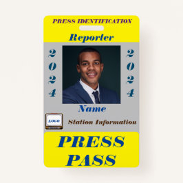 Press Pass Badge Ausweis