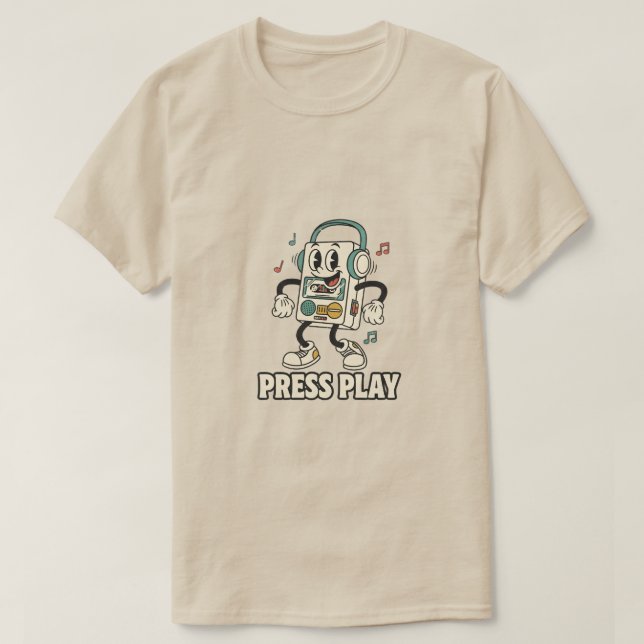 Press Play T-Shirt (Design vorne)