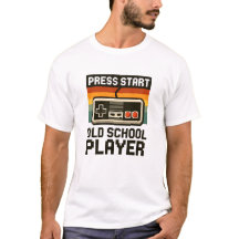 Press Start Old School Player T-Shirt