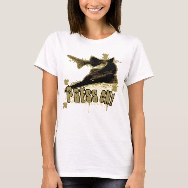Presse auf T-Shirt (Vorderseite)